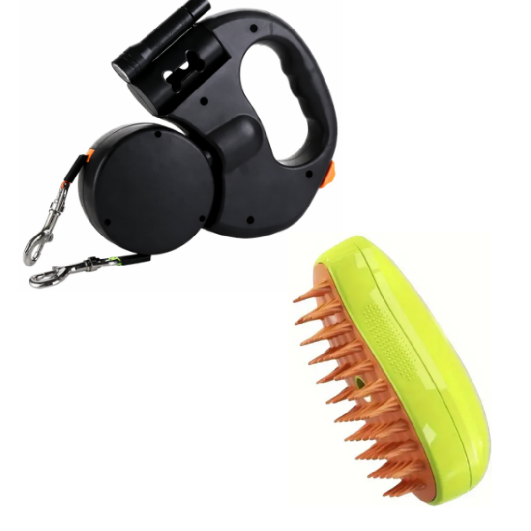 Collar doble para pasear dos mascotas